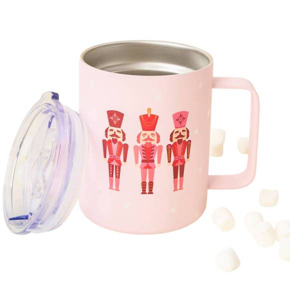 NEW THE DARLING EFFECT holiday insulated mugs in nutcracker - Picture 2 of 4